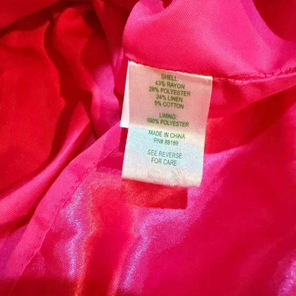Lilly Pulitzer Hot Pink Ruffled Tweed Mini Skirt - Picture 6 of 8